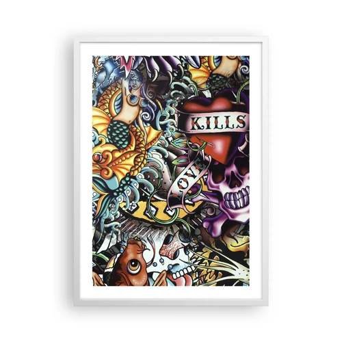 Poster in white frmae - Dream of a Tattoo Artist - 50x70 cm