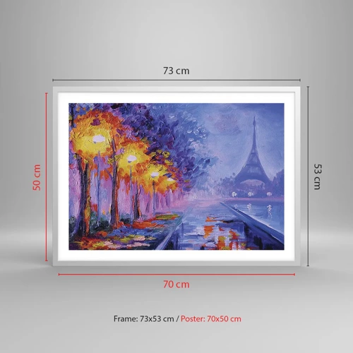 Poster in white frmae - Dreamed Walk - 70x50 cm