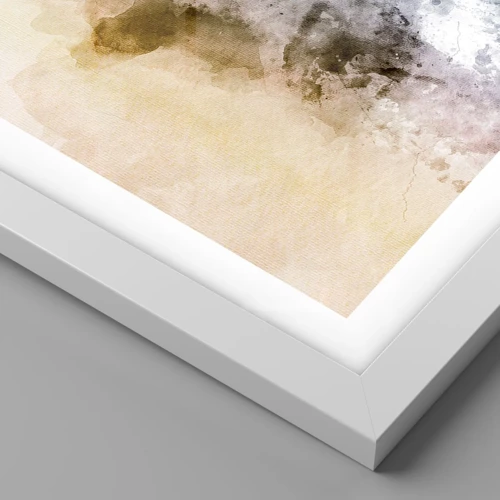 Poster in white frmae - Drowned in Fog - 91x61 cm