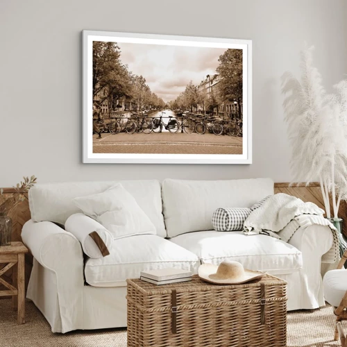 Poster in white frmae - Dutch Atmosphere - 40x30 cm