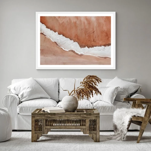 Poster in white frmae - Earth Colours - 30x30 cm