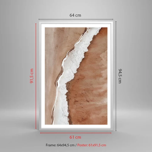 Poster in white frmae - Earth Colours - 61x91 cm