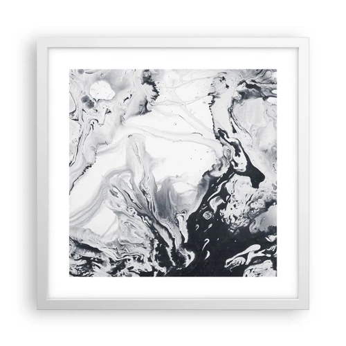 Poster in white frmae - Earth's Interior - 40x40 cm