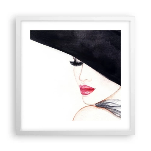 Poster in white frmae - Elegance and Sensuality - 40x40 cm