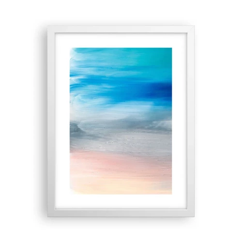 Poster in white frmae - Elements: Air - 30x40 cm