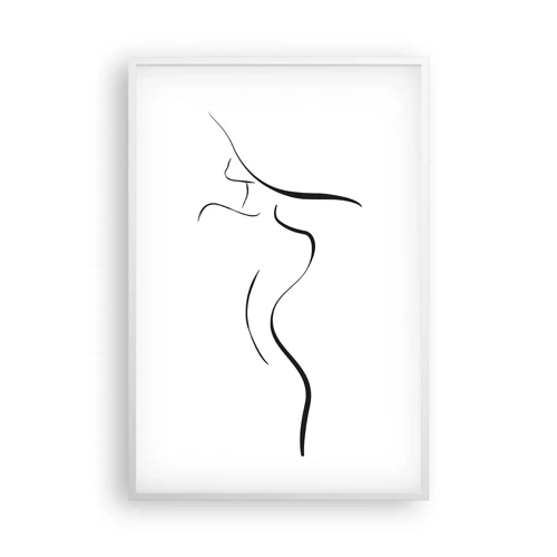 Poster in white frmae - Elusive Like a Wave - 61x91 cm