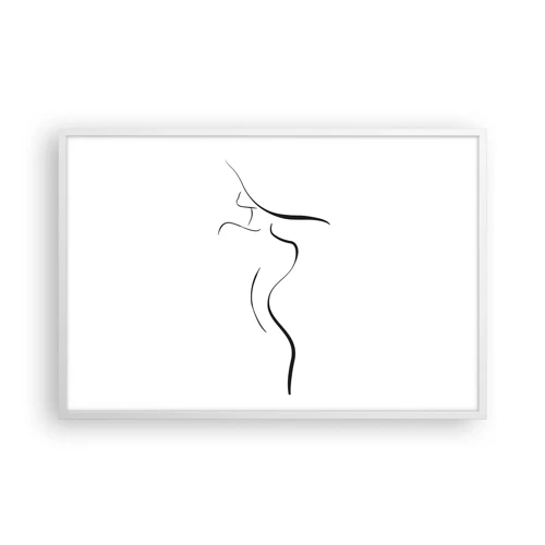 Poster in white frmae - Elusive Like a Wave - 91x61 cm
