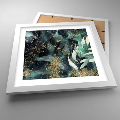 Poster in white frmae - Enchanted Garden - 30x30 cm