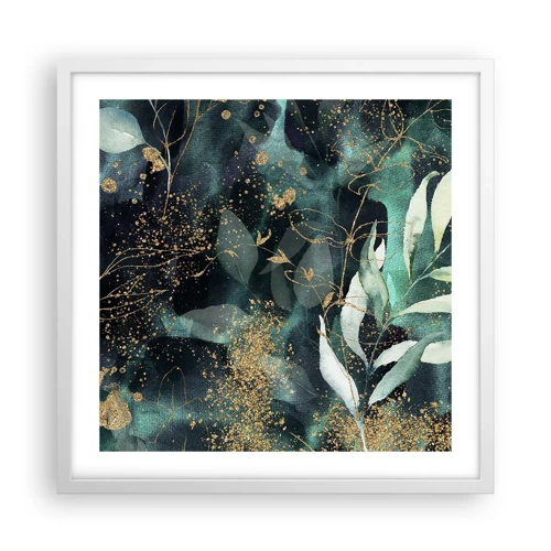 Poster in white frmae - Enchanted Garden - 50x50 cm