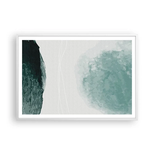 Poster in white frmae - Encounter With Fog - 100x70 cm