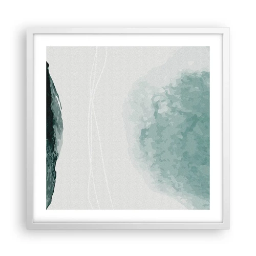 Poster in white frmae - Encounter With Fog - 50x50 cm