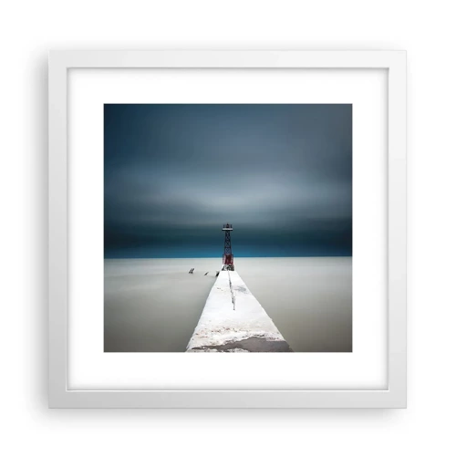 Poster in white frmae - Encounter with Infinity - 30x30 cm