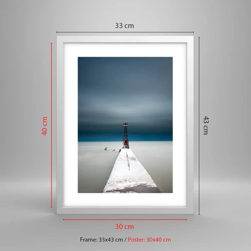 Poster in white frmae - Encounter with Infinity - 30x40 cm