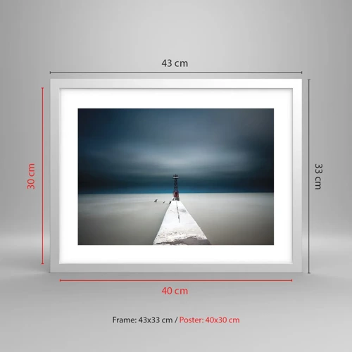 Poster in white frmae - Encounter with Infinity - 40x30 cm