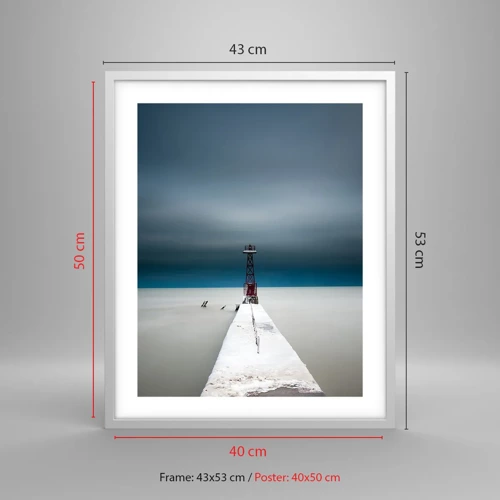 Poster in white frmae - Encounter with Infinity - 40x50 cm