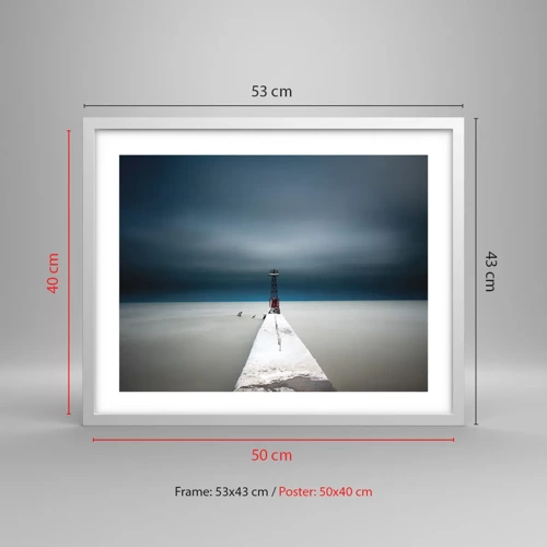 Poster in white frmae - Encounter with Infinity - 50x40 cm