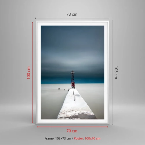 Poster in white frmae - Encounter with Infinity - 70x100 cm