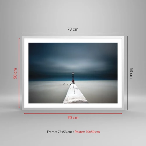 Poster in white frmae - Encounter with Infinity - 70x50 cm