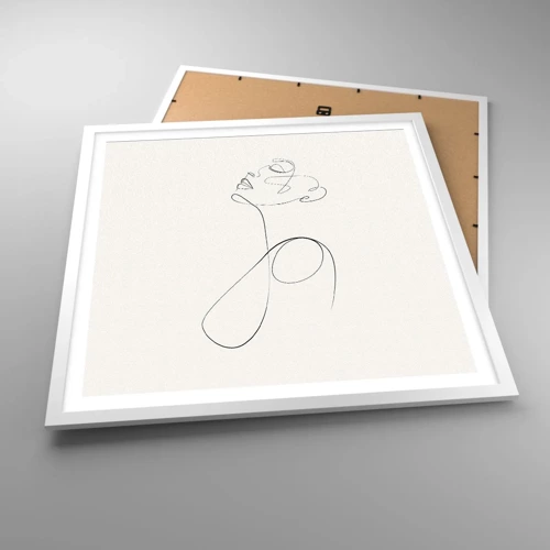 Poster in white frmae - Entangled in Dreams - 60x60 cm