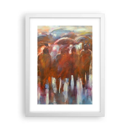 Poster in white frmae - Equal in Rain and Fog - 30x40 cm