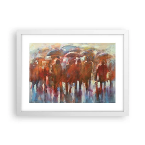 Poster in white frmae - Equal in Rain and Fog - 40x30 cm
