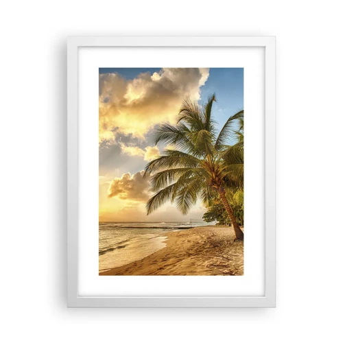 Poster in white frmae - Eternal Summer, Always Holidays - 30x40 cm