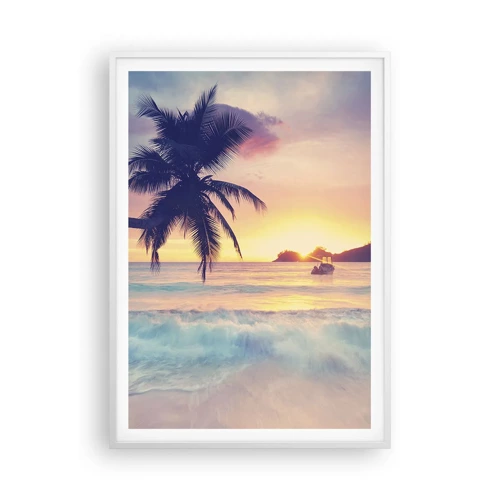 Poster in white frmae - Evening in a Bay - 70x100 cm