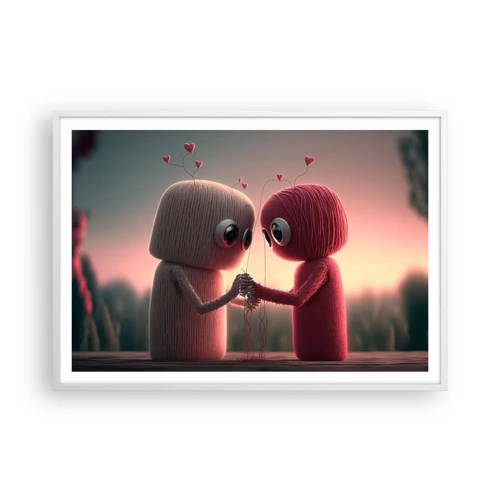 Poster in white frmae - Everyone Is Allowed to Love - 100x70 cm