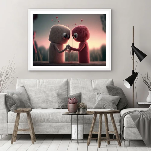 Poster in white frmae - Everyone Is Allowed to Love - 100x70 cm