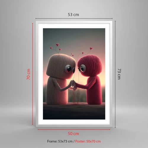 Poster in white frmae - Everyone Is Allowed to Love - 50x70 cm