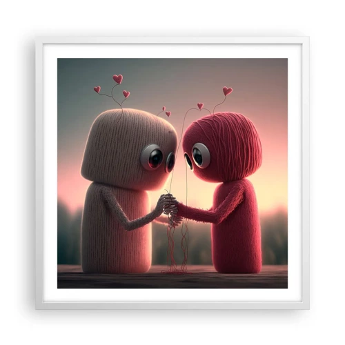 Poster in white frmae - Everyone Is Allowed to Love - 60x60 cm
