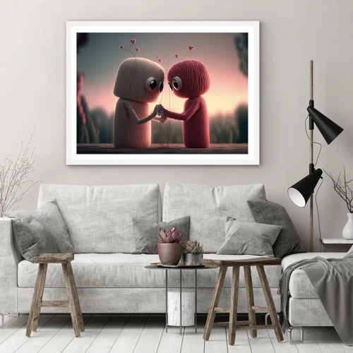 Poster in white frmae - Everyone Is Allowed to Love - 70x50 cm