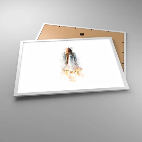 Poster in white frmae - Explorers Get Ready - 70x50 cm