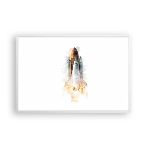 Poster in white frmae - Explorers Get Ready - 91x61 cm