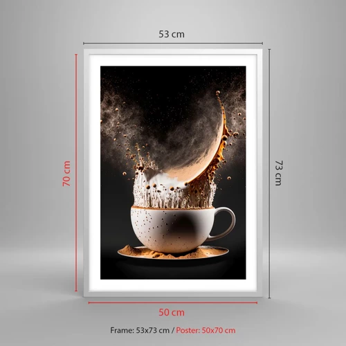 Poster in white frmae - Explosion of Flavour - 50x70 cm
