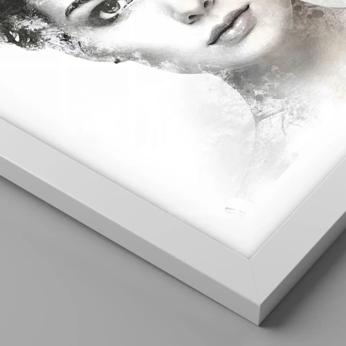 Poster in white frmae - Extremely Stylish Portrait - 30x40 cm