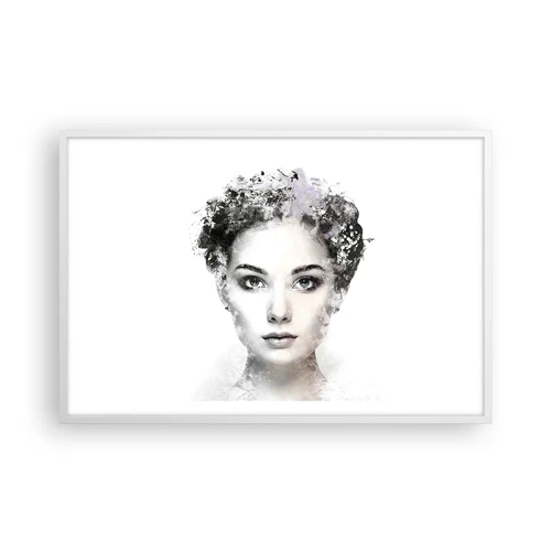 Poster in white frmae - Extremely Stylish Portrait - 91x61 cm