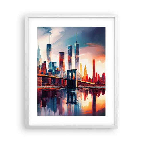 Poster in white frmae - Fabulous New York - 40x50 cm