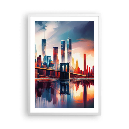 Poster in white frmae - Fabulous New York - 50x70 cm