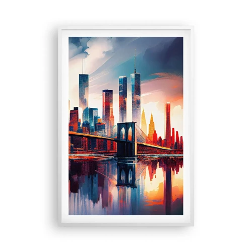 Poster in white frmae - Fabulous New York - 61x91 cm