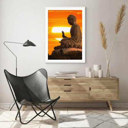 Poster in white frmae - Facing the World - 50x70 cm