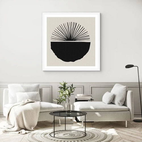 Poster in white frmae - Fan of Possibilities - 30x30 cm