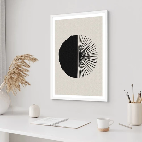 Poster in white frmae - Fan of Possibilities - 70x100 cm