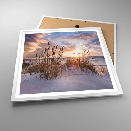 Poster in white frmae - Farewell to the Sun and Wind - 60x60 cm