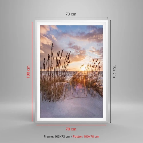 Poster in white frmae - Farewell to the Sun and Wind - 70x100 cm