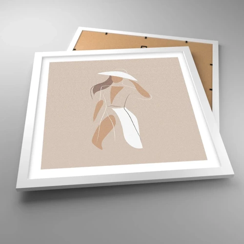 Poster in white frmae - Fashion Is Fun - 40x40 cm