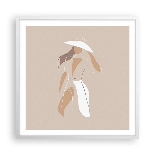 Poster in white frmae - Fashion Is Fun - 60x60 cm
