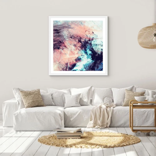 Poster in white frmae - Feel the Wind - 40x40 cm