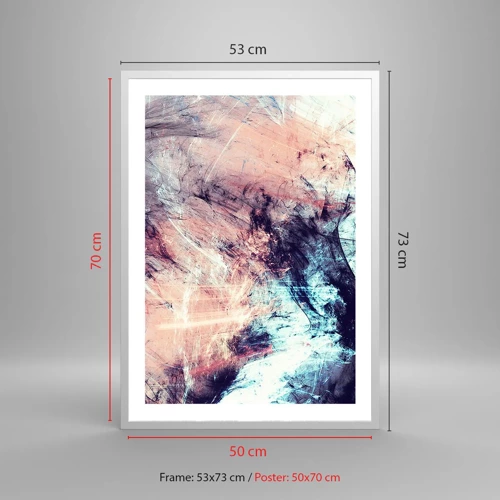 Poster in white frmae - Feel the Wind - 50x70 cm