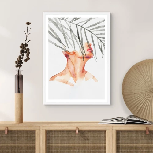 Poster in white frmae - Feeling the Pulse of the Tropics - 50x70 cm